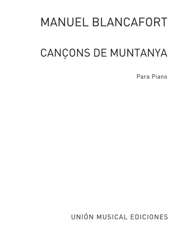 Cançons de muntanya — Manuel Blancafort