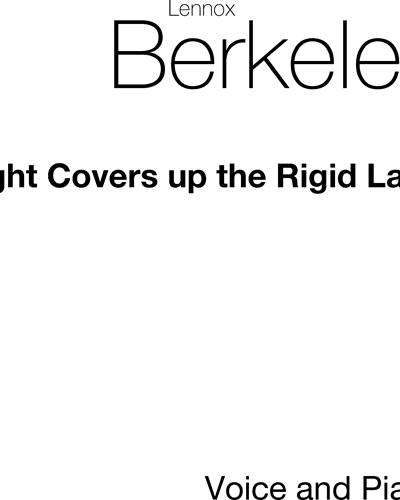 Night Covers Up the Rigid Land — 伦诺克斯·伯克利