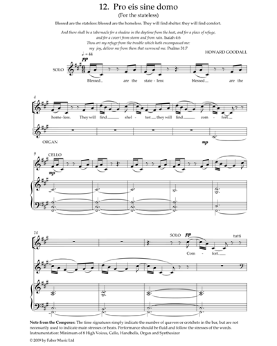 Pro Eis Sine Domo — Howard Goodall