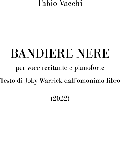 Bandiere nere — Fabio Vacchi