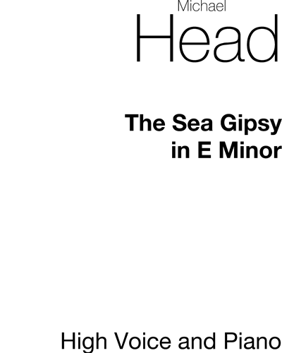 The Sea Gipsy (in E minor) — Michael Head