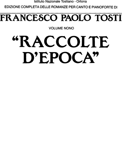 Raccolte d’epoca — 托斯蒂