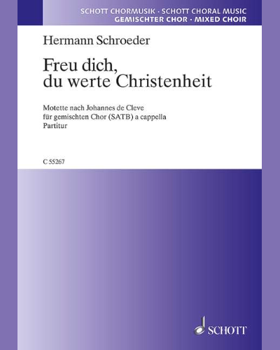 Freu dich, du werte Christenheit — Johannes de Cleve