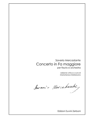 Concerto for Flute in F major — Saverio Mercadante