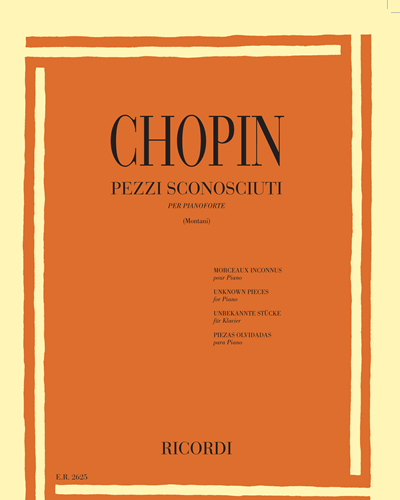 Pezzi sconosciuti — 肖邦