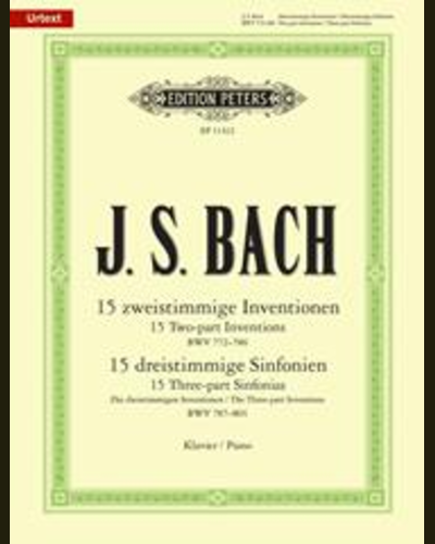 Inventions and Sinfonias BWV 772-801 for Piano — 巴赫