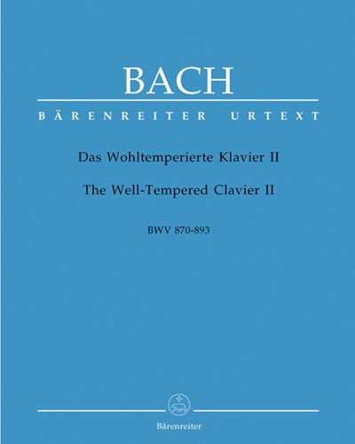 The Well-Tempered Clavier, Book II (BWV 870-893) — 巴赫