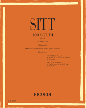 100 Studi Op. 32 2 Fascicolo — Hans Sitt