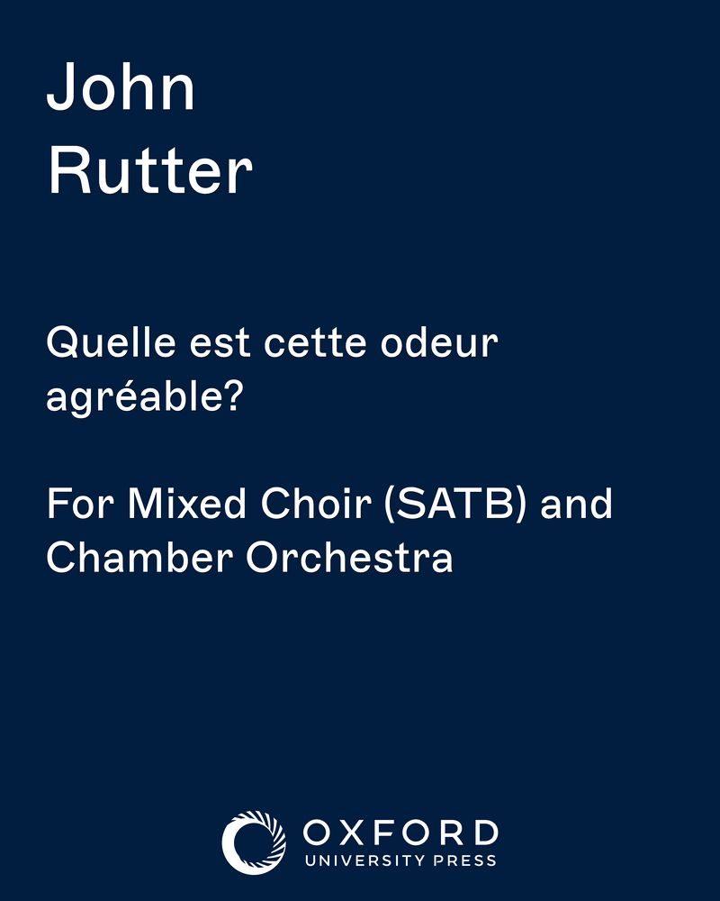 Quelle est cette odeur agréable? — 约翰·拉特