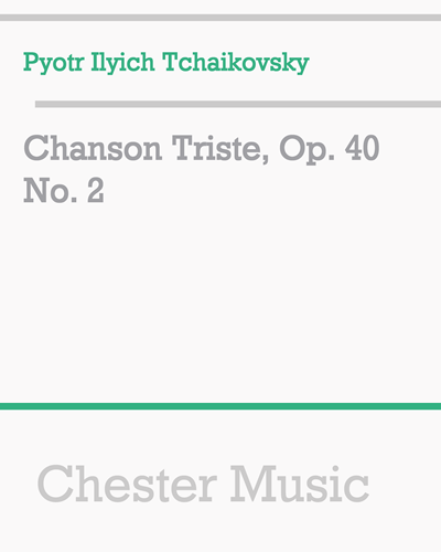 Chanson Italienne, op. 39 No. 15 — 柴可夫斯基