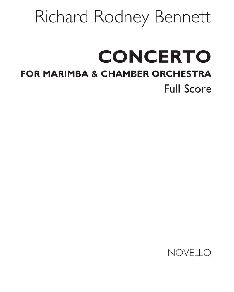 Marimba Concerto — 理查德·罗德尼·贝内特