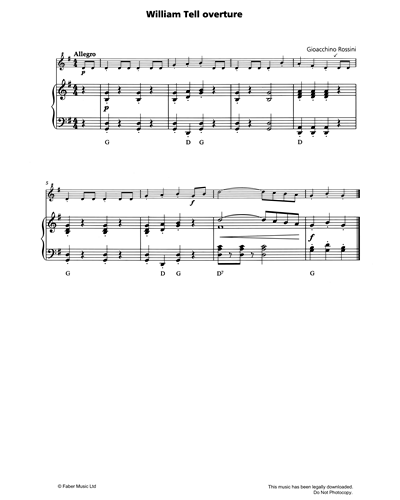 Overture to 'William Tell' — 罗西尼
