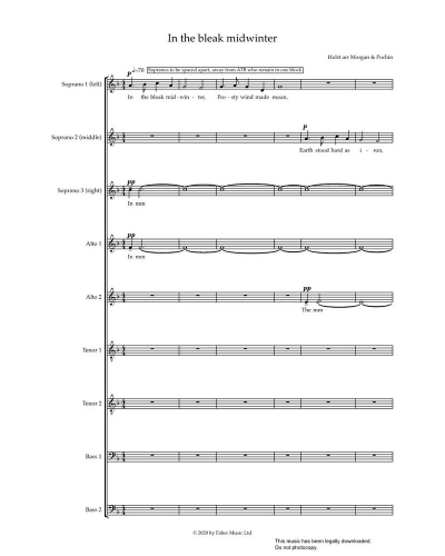 In The Bleak Midwinter — James Morgan