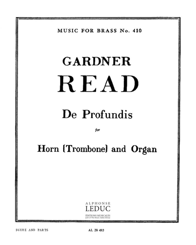 De profundis, op. 71 — Gardner Read