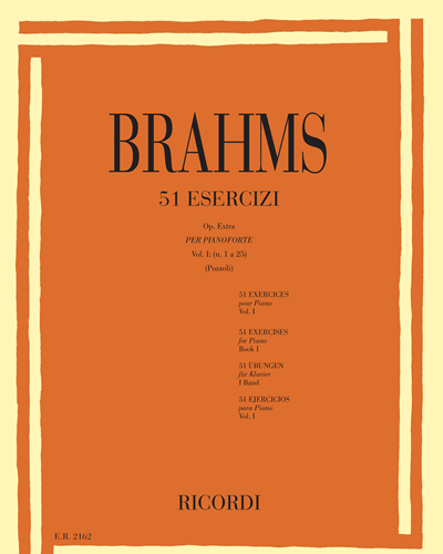 51 Esercizi per pianoforte, Vol. 1 (No. 1 to 25) — 勃拉姆斯