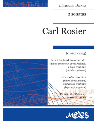 2 Sonatas — Carl Rosier