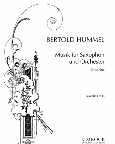 Musik für Saxophon und Orchester, op. 96c — Bertold Hummel