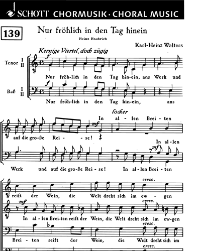 Nur fröhlich in den Tag hinein — Karl-Heinz Wolters