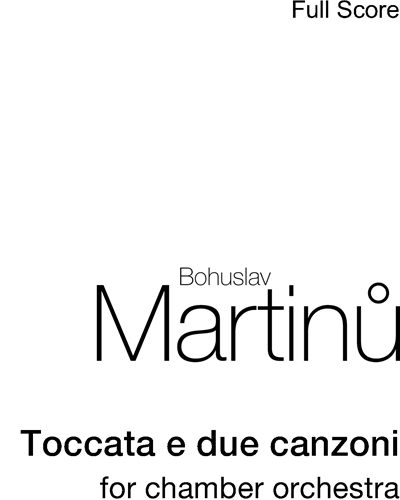 Toccata e due canzoni, H 311 — 马丁努
