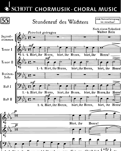 Stundenruf des Wächters — Walter Rein