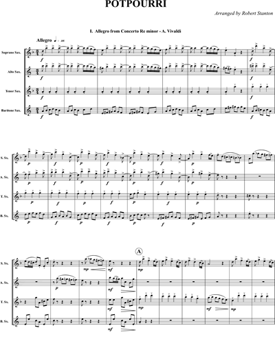 Music Selections ('Potpourri') — Antonio Vivaldi
