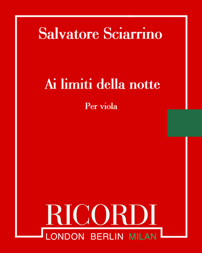 Ai limiti della notte — Salvatore Sciarrino
