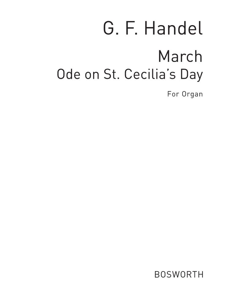 March Ode on St. Cecilia's Day — 亨德尔