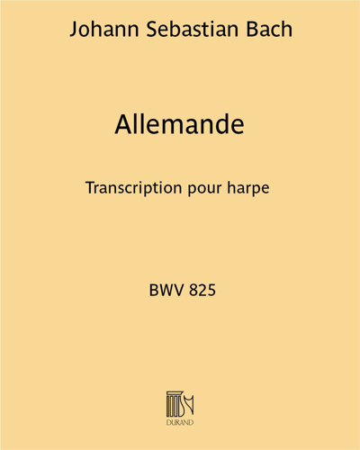 Allemande (Extract from the First 'Partita' in B-flat major, BWV 825) — 巴赫