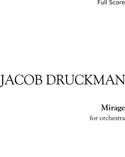 Mirage — Jacob Druckman