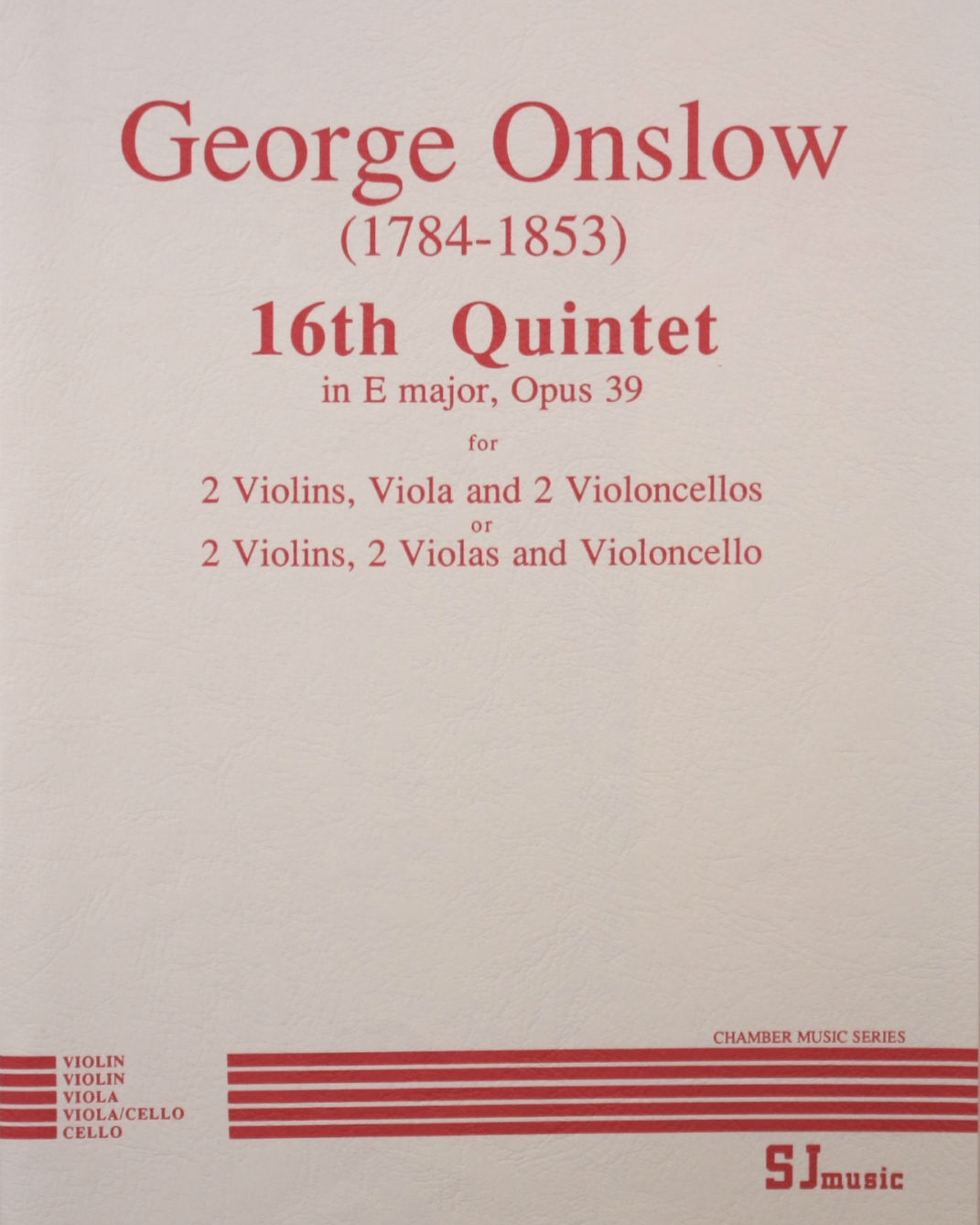 String Quintet No. 16 in E major, op. 39 — 乔治·翁斯洛