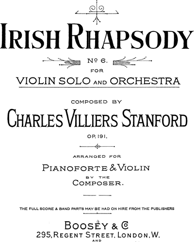 Irish Rhapsody No. 6, op. 191 — 斯坦福