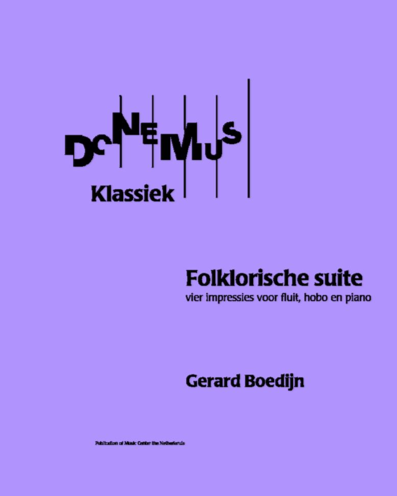 Folklore Suite, op. 87 — Gerard Hendrik Boedijn