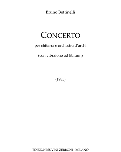 Concerto — Bruno Bettinelli