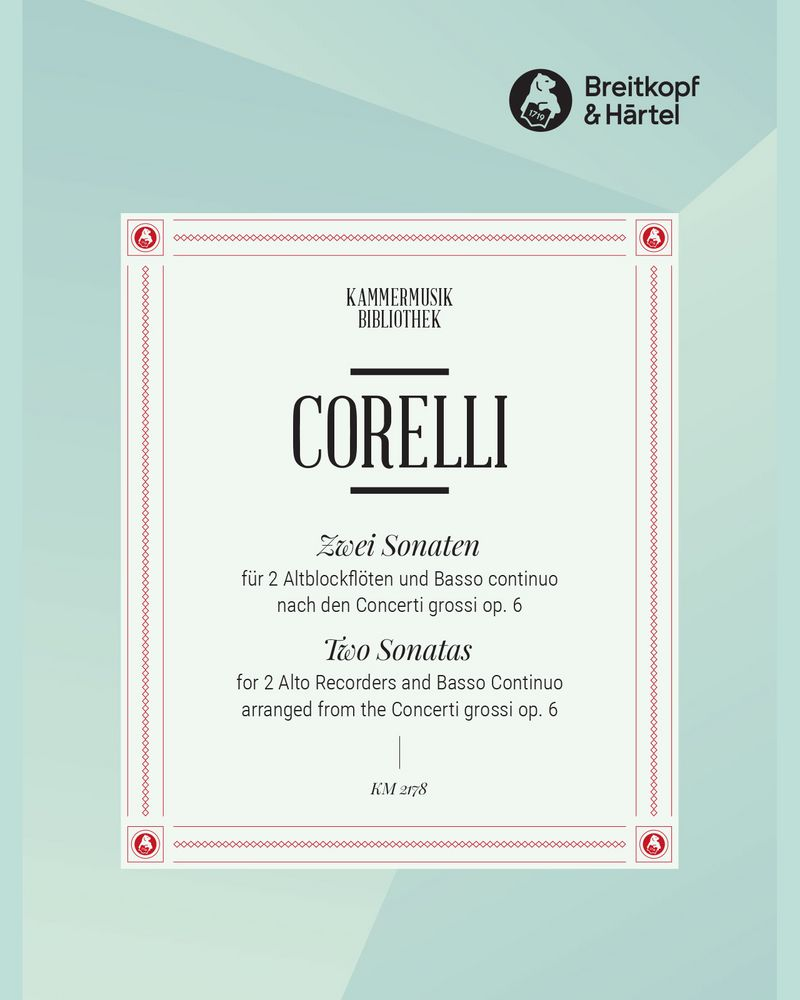2 Sonaten F-dur nach den Concerti grossi op. 6 — Arcangelo Corelli