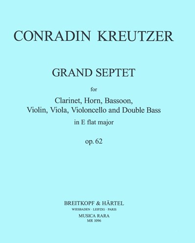 Grand Septet in E-flat major, op. 62 — Conradin Kreutzer