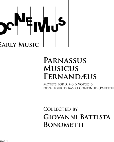 Parnassus Musicus Fernandæus (Volume 2) — Giovanni Battista Bonometti
