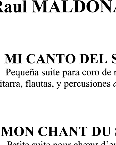 Mi canto del sur — Raul Maldonado