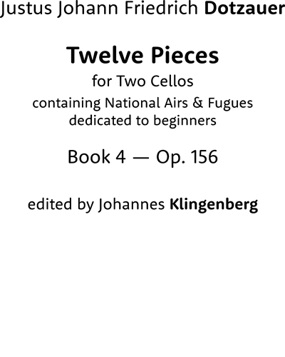 Twelve Pieces, op. 156 [Klingenberg Version] — 多察尔