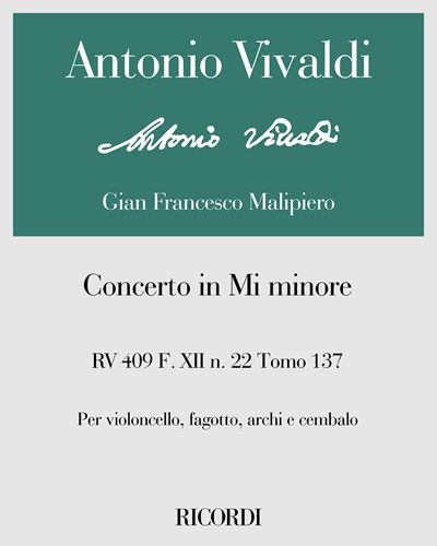 Concerto in E minor, RV 409 — Antonio Vivaldi