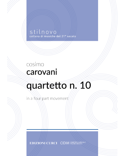 Quartetto n. 10 — Cosimo Carovani