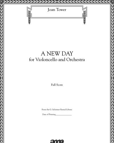 A New Day — Joan Tower
