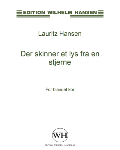 Der skinner et lys fra en stjerne — Lauritz Hansen