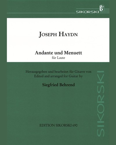 Andante and Minuet for Lute — Joseph Haydn