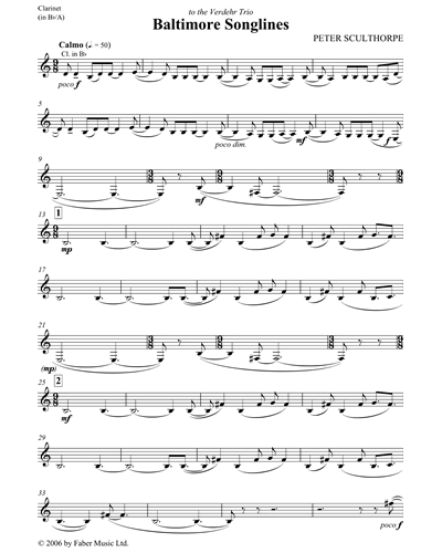 Baltimore Songlines — Peter Sculthorpe