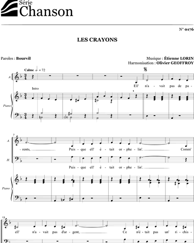 Les crayons — Étienne Lorin
