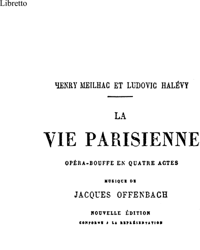 La Vie Parisienne — Jacques Offenbach