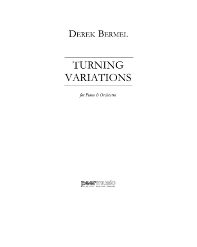 Turning Variations — Derek Bermel