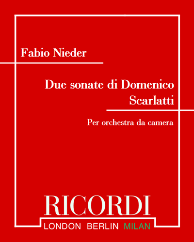 Sonatas (After Domenico Scarlatti) — Fabio Nieder