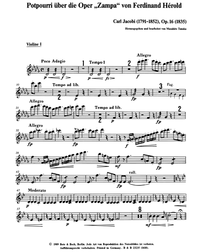 Potpourri, op. 16 — Carl Jacobi