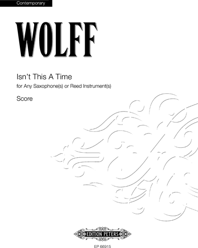 Isn’t this a Time — Bernhard Wolff